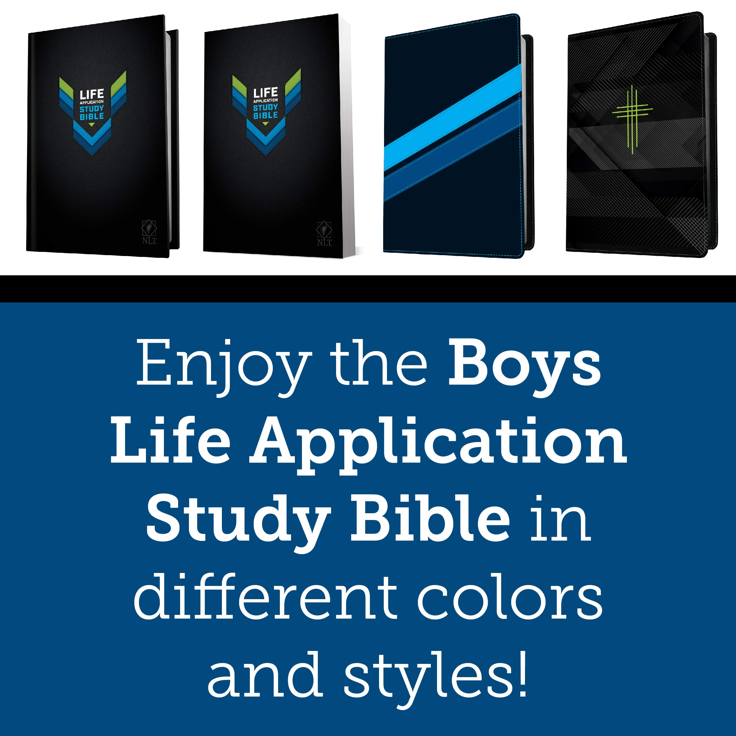 Tyndale NLT Boys Life Application Study Bible, TuTone (LeatherLike, Midnight Blue), NLT Study Bible for Boys, Foundations for Your Faith Sections Tyndale NLT Boys Life Application Study Bible, TuTone (LeatherLike, Midnight Blue), NLT Study Bible for Boys, Foundations for Your Faith Sections Tyndale NLT Boys Life Application Study Bible, TuTone (LeatherLike, Midnight Blue), NLT Study Bible for Boys