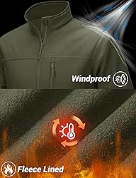 TACVASEN Winter Jackets for Men Fleece Lined Stand
