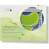 100% PURE Bright Eyes Masks Under Eye | Hydrating &amp; Moisturizing &amp; Smoothing; for combination skin; Dark Circles; Vegan