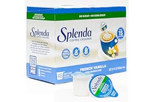 SPLENDA Single Serve Coffee Creamer Cups, Sugar Free French Vanilla, 48 Count