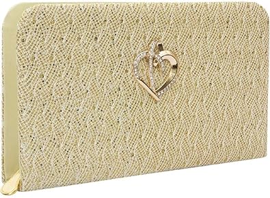 RapidCostore Premium PU Leather Womens And Girls Wallet Tan Clutch Purse Handbag - BIG TAN CLUTCH