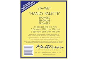 Masterson Sta-Wet Handy Palette Sponge Refill 3 Pack