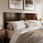 AFI, Madison King Solid Wood Panel Headboard, Walnut