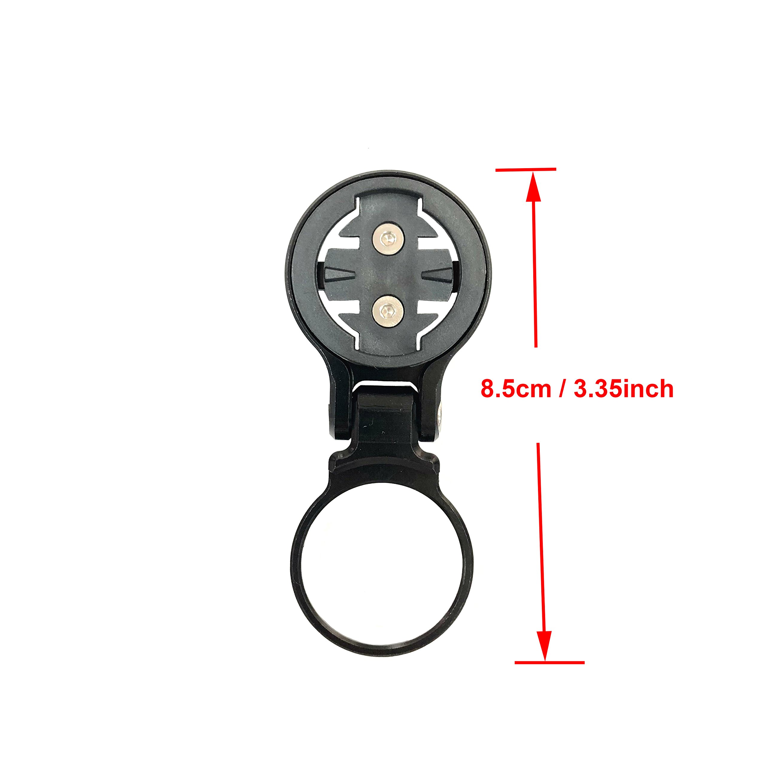 Thinvik Aluminum Alloy Bike Computer Stem Mount for Garmin Edge 1030 1000 820 810 800 520 510 500 25 - Angle Adjustable,Hinge Feature