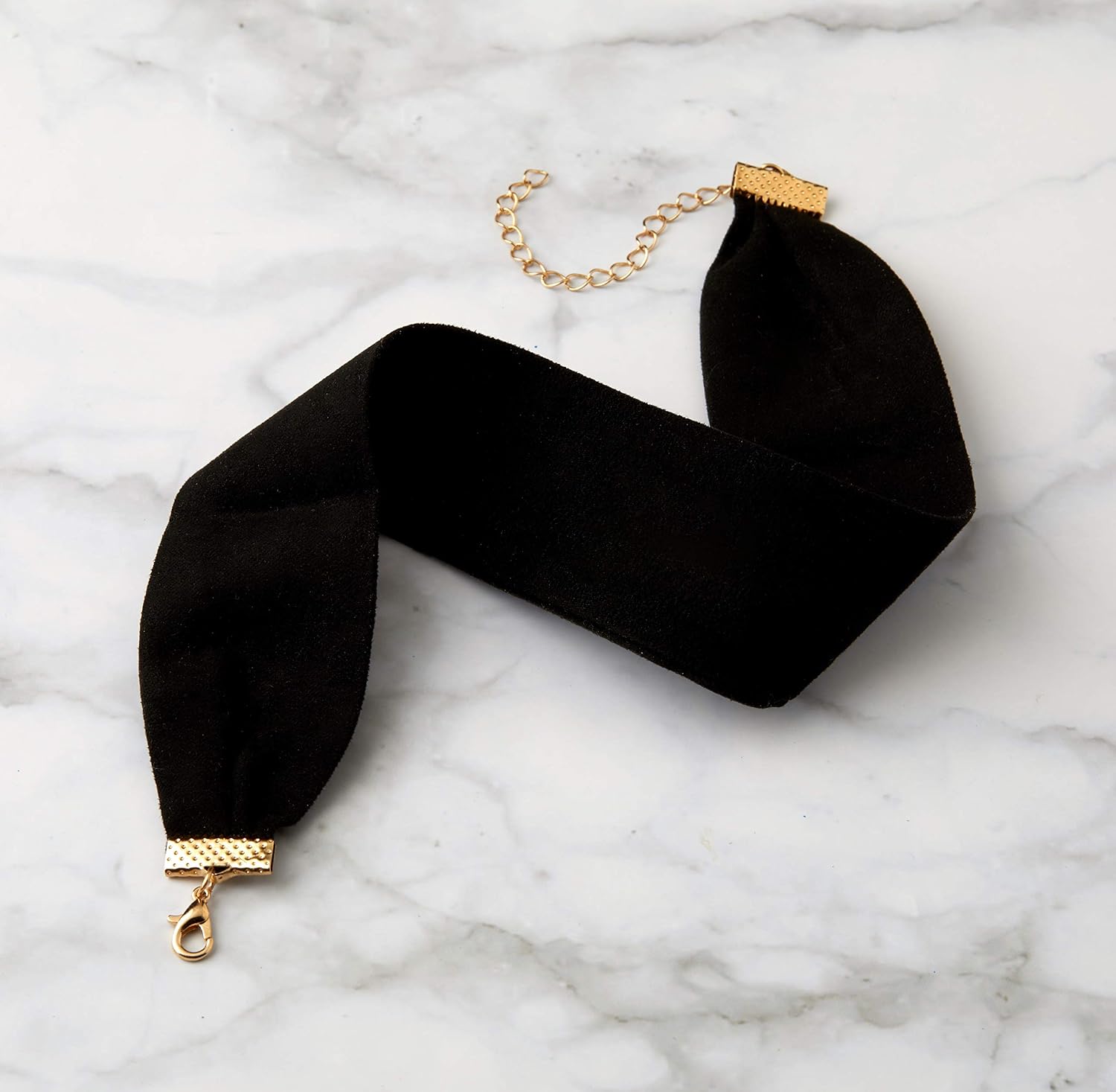 Pendants Black satin choker necklace 