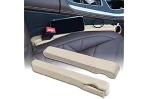 Grathia 2 Pack Leather Seat Gap Filler Universal for Car SUV Truck Fit Organizer Fill The Gap Between Seat and Console Stop Things from Dropping fit to Seat Gaps from 1.1" to 1.5" Width