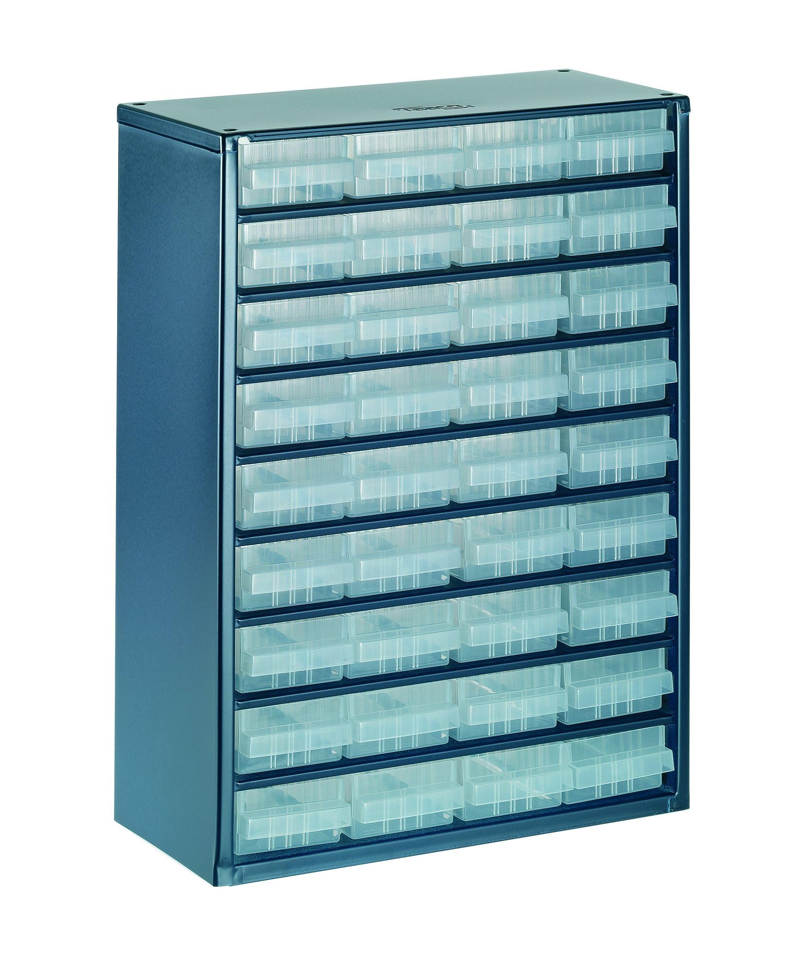 raaco Casiers à Tiroirs C9-36, avec 36 Tiroirs en Plastique, Charge 30 kg, 15 x 30.6 x 41.7 cm, Montable au Mur, pour Rangement Garage & Atelier, Rangement Visserie Atelier