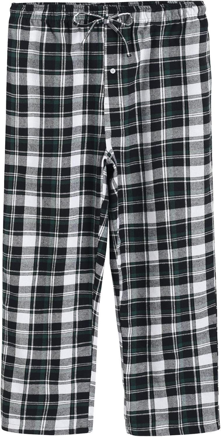 Latuza Men’s Cotton Pajama Set Plaid Woven Sleepwear at  Men’s Clothing store