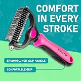 Maxpower Planet Double Sided Grooming Brush Pink for Cats Dogs view 8