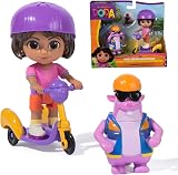 Dora Adventure Pack with Squirrel Tico Mini Playset 9 cm Figures Scooter view 1