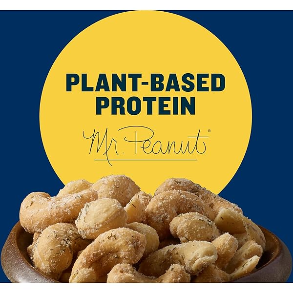 PLANTERS DILL PICKLE CASHEWS, WHOLE CASHEWS, INDIVIDUAL NUTS SNACK PACKS, PARTY, PLANT-BASED PROTEIN, SNACK FOR ADULTS, AFTER SCHOOL SNACKS FOR KIDS, FLAVORED CASHEW, KOSHER, 5OZ BAG