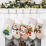 GEX 2024 New Christmas Stockings for Family 5 Pack