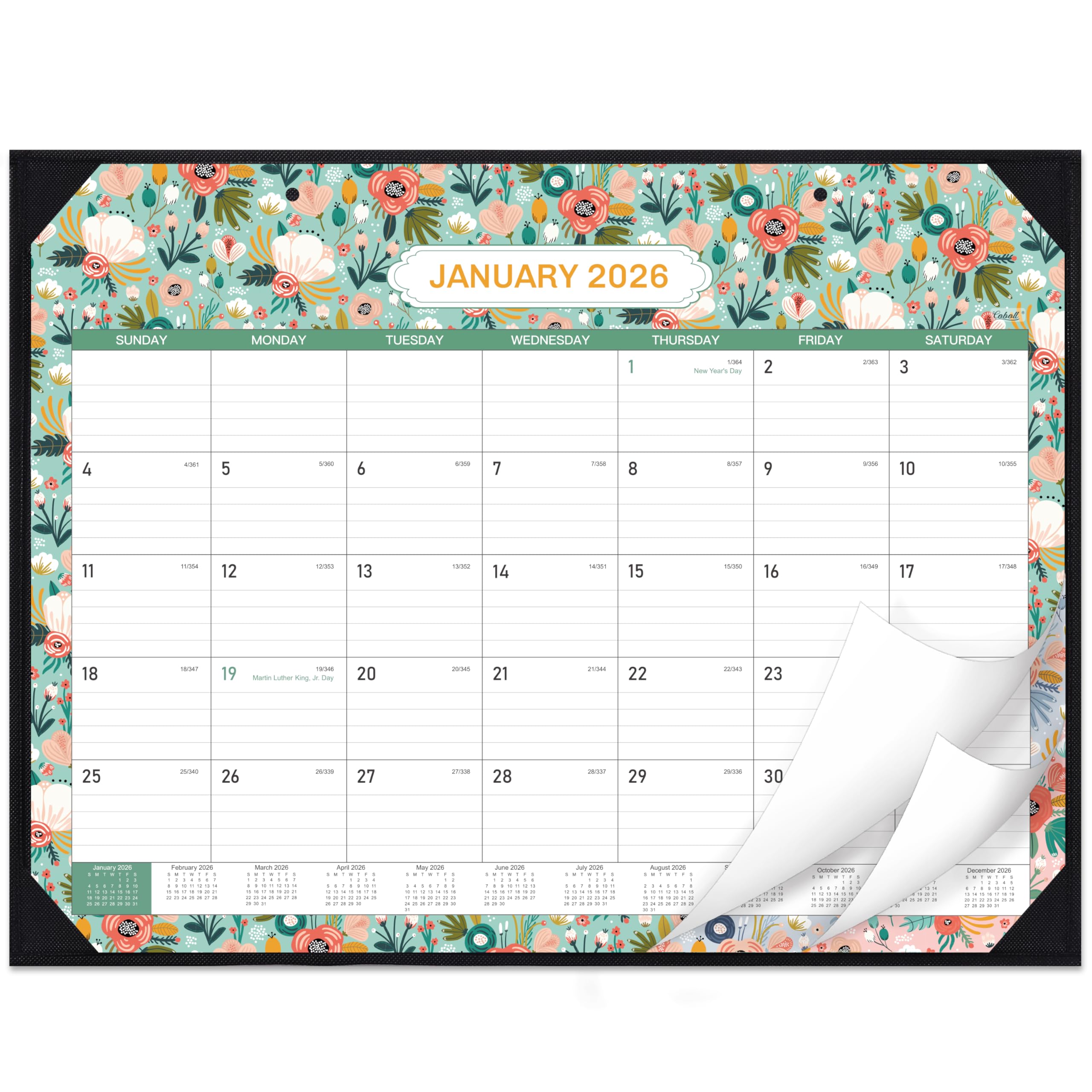 Photo 1 of 2026 Desk Calendar - Large Desk Calendar 2026 from January 2026 to December 2026, 22'' x 17'', Calendars with Thick Paper, Roll Packaging
