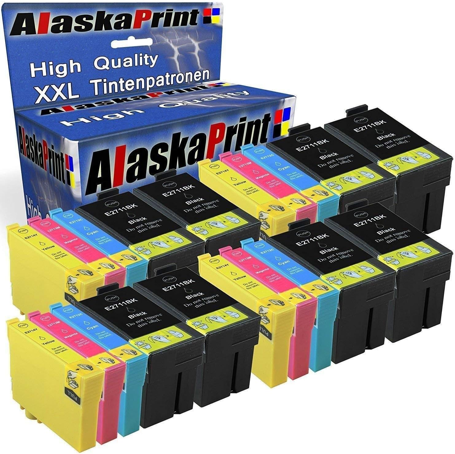 Bureau Cartouche Alaska Cartouches d'encre Komp. Epson Lot de 3 Cartouches d'encre pour