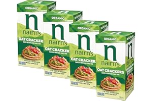 Nairn’s – Organic Oat Crackers | Made with Organic Wholegrain Oats | High Fibre | Plant-Based | Vegan & Non-GMO | No Added Su