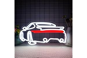 FOXIDEN Sports Car Neon Signs for Wall Decor,Dimmable Garage Neon Light,Usb Powered Car Signs for Kids Bedroom Boys Room Playroom Man Cave Bar Birthday Gifts(15 * 7.9in)