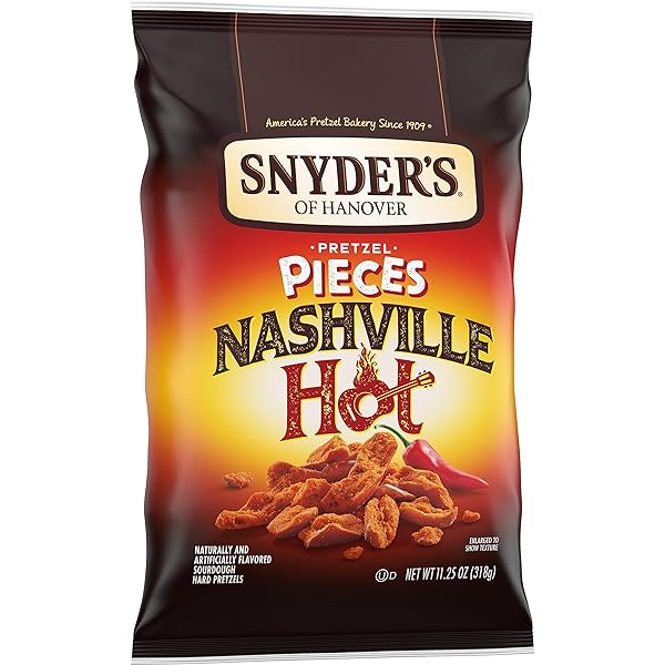SNYDER’S OF HANOVER PRETZEL PIECES, NASHVILLE HOT, 11.25 OZ