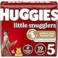 Huggies Size 5 Diapers, Little Snugglers Baby Diapers, Size 5 (27+ lbs), 19 Count