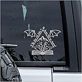 MYMKO to The Stars Who Listen Decal, ACOTAR Car Window Decals, 6 Inches UV DTF Tranfer Car Stickers, Fantasy Reader Weatherproof Car Truck Window Bumper Sticker, Bookish Car Decals for Book Lovers