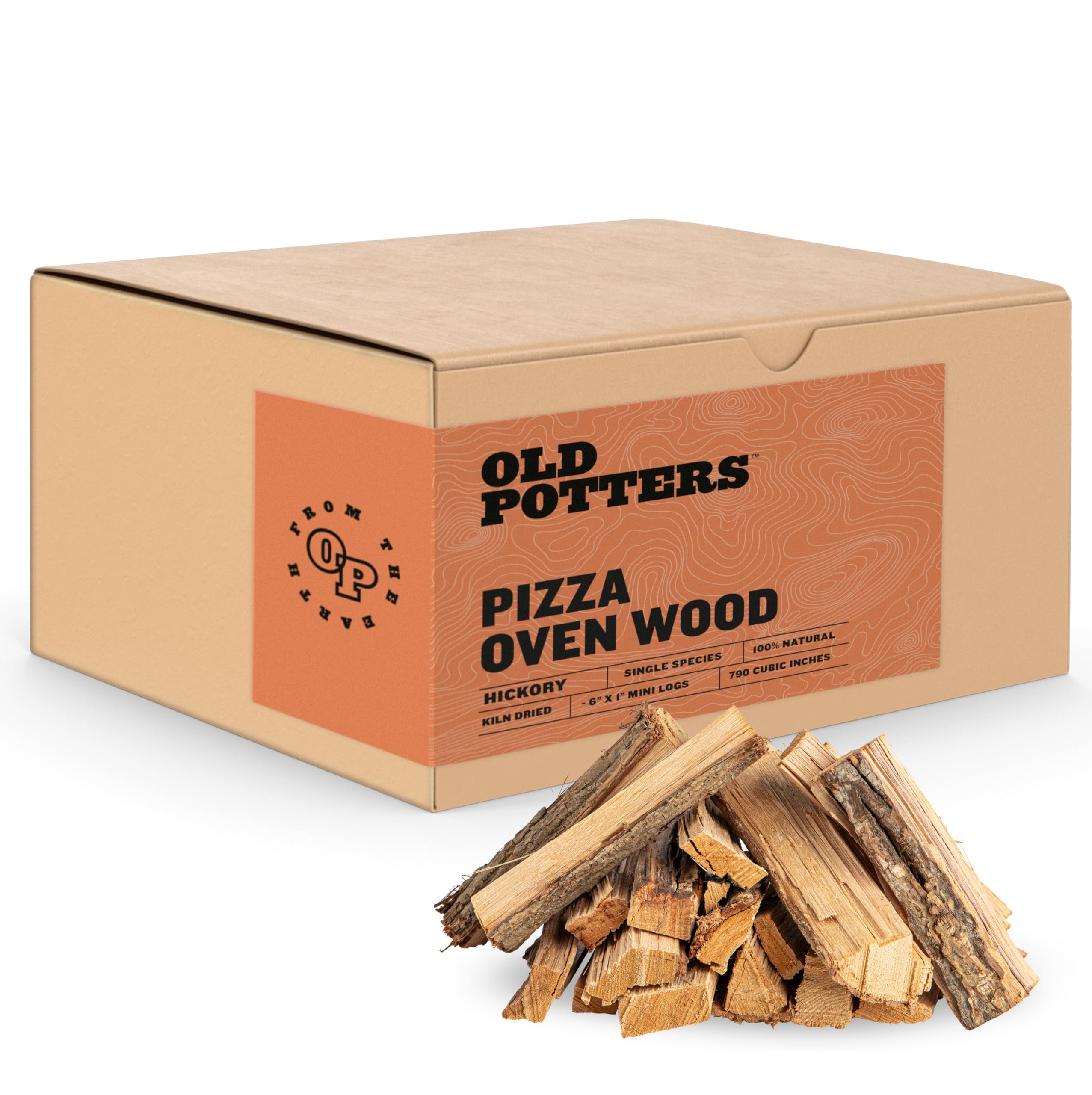 Cook Logging Old Potters Kiln Dried Mini Pizza Oven Cooking Logs~ 6 Inch Wood Logs ...