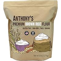 Anthony's Brown Rice Flour, 5 lb, Batch Tested and Verified Gluten Free, Product of USA