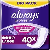 Always Profresh Panty Liners Large 160 Liners 40x4 Packs Odour Neutraliser view 2