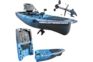 Reel Yaks Recon Modular Fishing Kayak - 10ft Lightweight, Sit On Top Kayak for Adults & Youth - Stable & Portable, Ideal Space-Saving Design - 400 lbs Capacity
