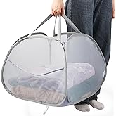 Collapsible Laundry Baskets, 90L Large Foldable Laundry Basket, Durable Mesh Pop Up Hampers for Laundry, Dirty Clothes Laundr