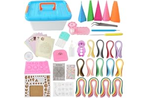 BAIYUN Quilling Kit Complete Quilling Paper Set with 1940 Strips All Necessary Tools and Storage Box Suitcase for Beginners, Advanced Quiller