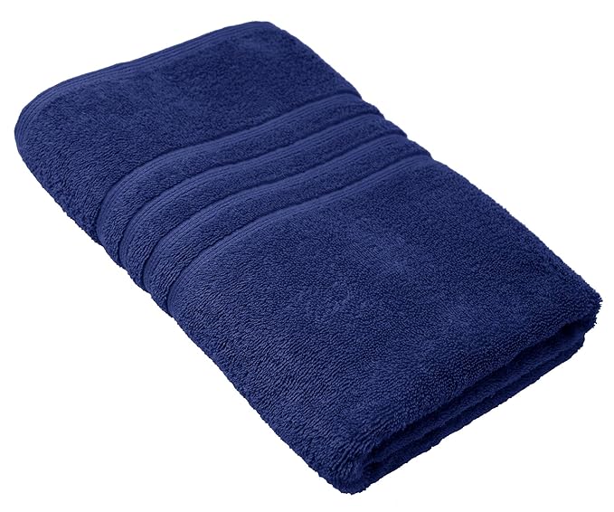 Lashuma Saunahandtuch Marine Blau, London Saunatuch XXL, großes Baumwolltuch - Badetuch Größe: 80x200 cm