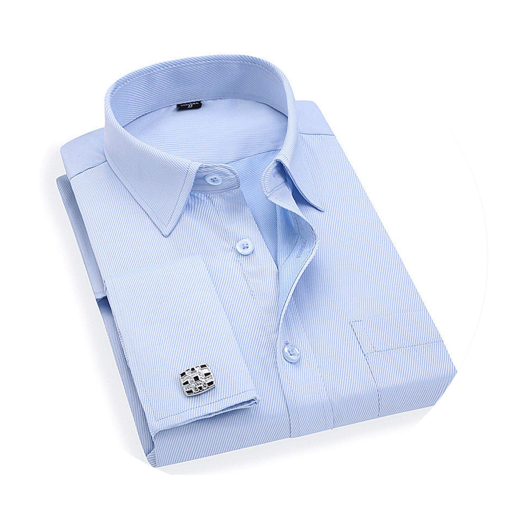 mens slim fit cufflink shirt