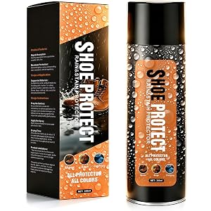 Shoe Protector Spray – Rain Block & Stain Water Repellent, 300ml Waterproof Spray for Leather, Suede, Canvas – Heavy Duty Dir