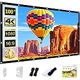 AAJK Projector Screen 100 inch, Washable Projector