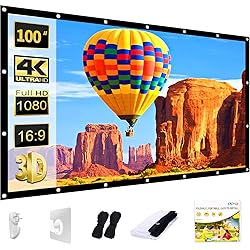 AAJK Projector Screen 100 inch, Washable Projector