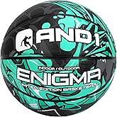 AND1 Enigma Basketball - Streetball for Indoor and Outdoor Use, Deep Channel Construction and Durability