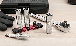 ARES 11015-3-Piece Magnetic Spark Plug Socket Set