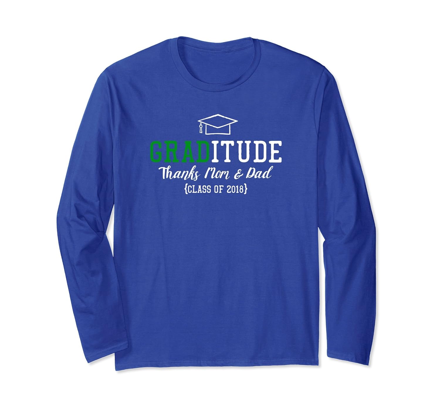 Senior Class of 2018 Green Gratitude Long Sleeve Tshirt-anz