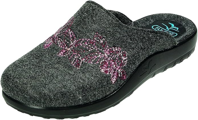 Fly Flot Womens L. Slipper Anthracite Size 42.0 EU Amazon