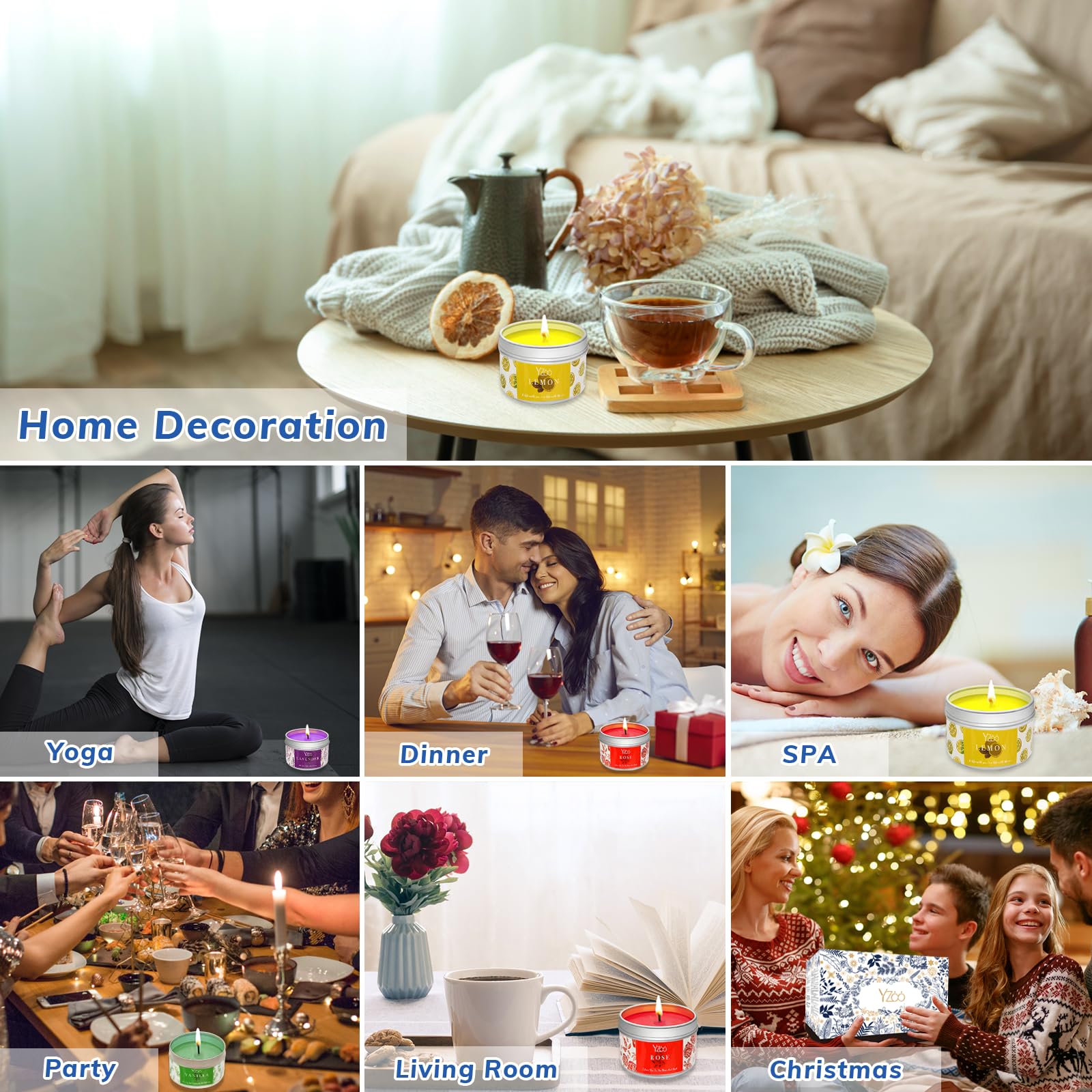 Complete Candle Making Kits for Adults Beginners, DIY Candle Making Supplies Include Soy Wax,Wax Melter,Scents,Dyes,Wicks,Wicks Sticker,Candle Tins & More-Full Candle Maker Set - Arts & Crafts Kits