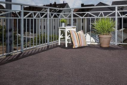 andiamo Kunstrasen Rasenteppich Field Braun in 4 Größen