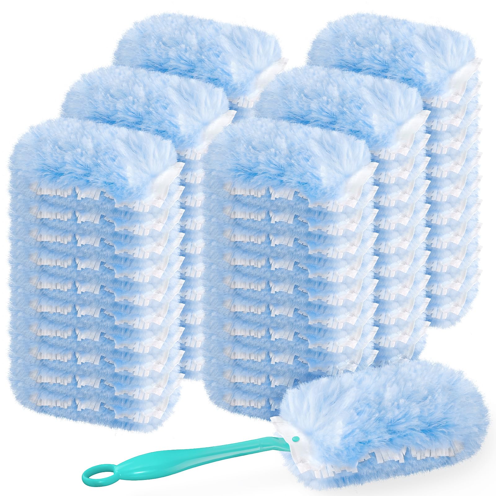Photo 1 of 60 Count 360 Dusters Refills Compatible with Swiffer Duster with 2 Upgrade Hands
