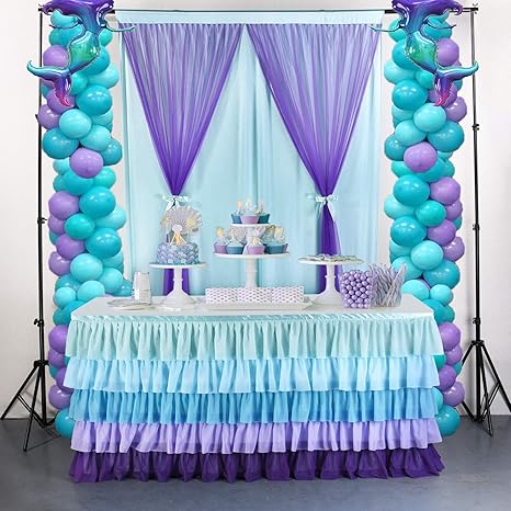 Buy Mermaid Table Skirt Tutu Party Table Cloth For Rectangle Or