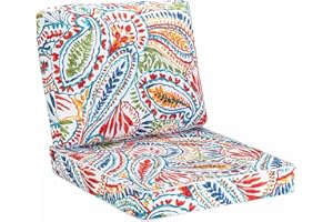 JMGBird Outdoor Chair Cushion Set, Deep Seat Patio Furniture Cushion 24"x24" Outdoor Cushions for Patio Furniture