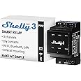 Shelly Pro 3 | Wi-Fi & LAN, 3-Channel Smart Relay | Home & Facility Automation | Compatible with Alexa & Google Home | iOS Android App | Lights Automation | Controller for Motorized Valve