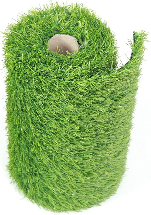 QYH Grass Table Runner Artificial Grass Tabletop Mat Fake