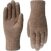 Vagasi Women Touch Screen Gloves for Cold Weather, Dual-Layer Thermal Knit Fleece Lining Gloves for Women Ladies Glove