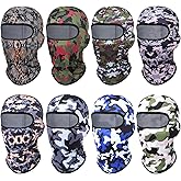 Geyoga 8 Pcs Balaclava Ski Mask Sun Protection Windproof Balaclava UV Protection Summer Full Face Covering for Outdoor Sports