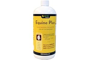SCD Probiotics Equine Plus - Liquid Probiotic Horse Supplement, Feed and Water Additive for Horses to Support Digestive Health with Acidophilus (34 fl.oz.)
