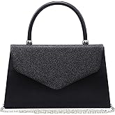 Dasein Women's Evening Bag Party Clutches Wedding Purses Cocktail Prom Handbags with Frosted Glittering