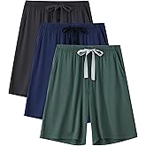 CF Mens Pajama Pants Rayon Lightweight Pj Shorts for Sports Lounge Sleep Shorts with Pockets Multiple Packs